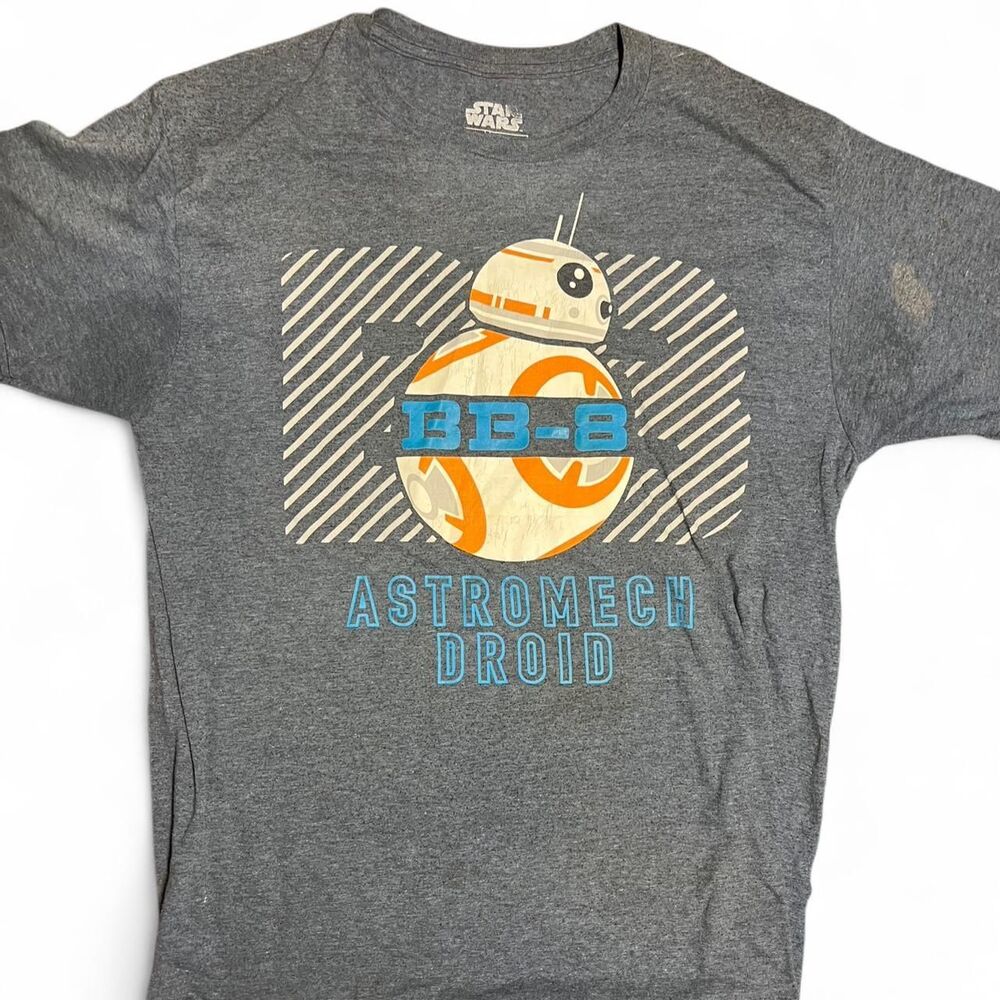 Star Wars The Force Awakens BB-8 Astromech Droid Graphic T-Shirt Men Size Medium